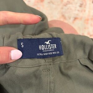 Hollister Sage Green Ultra High-Rise Pants